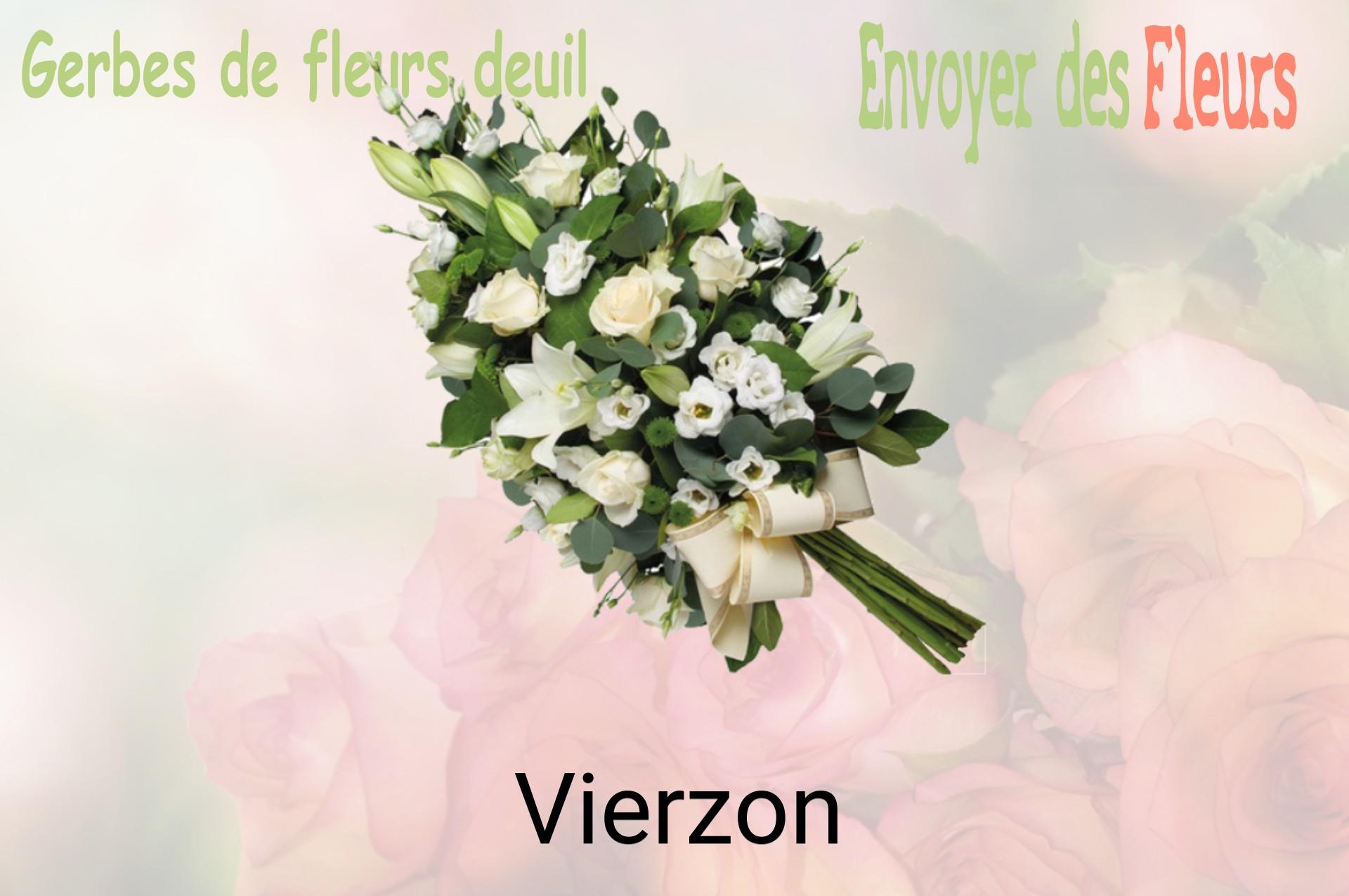 Gerbe de fleurs de deuil livrée à Vierzon